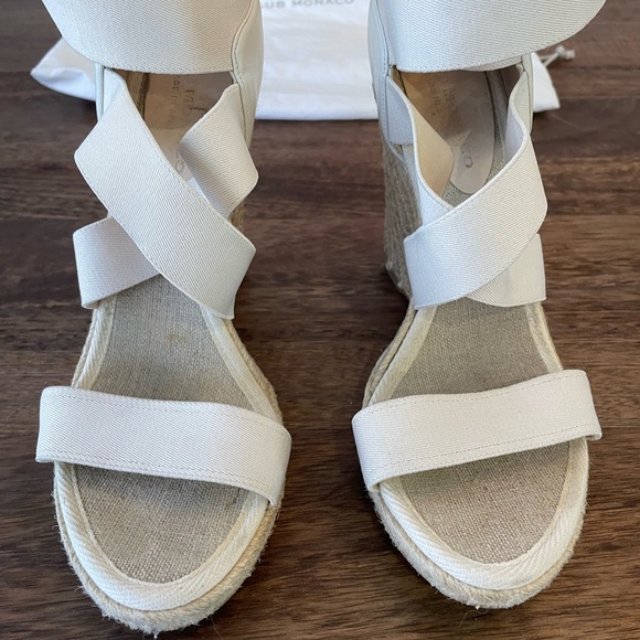 Club Monaco Wedge Sandal Sz 40 - Picture 9 of 11